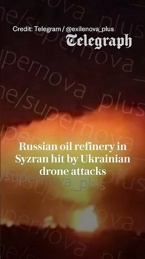 Russian oil refinery hit by Ukrainian drone strike