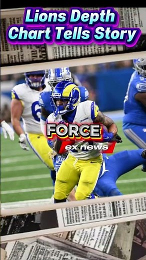 Lions Depth Chart Tells Story #DetroitLions #DepthChart #LionsVsRams #NFL #OnePride #NextManUp