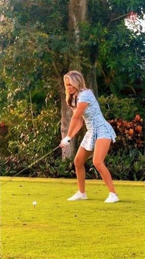 awesome golf swing slow motion #short