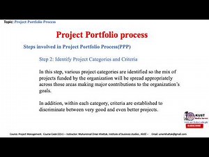 project portfolio process