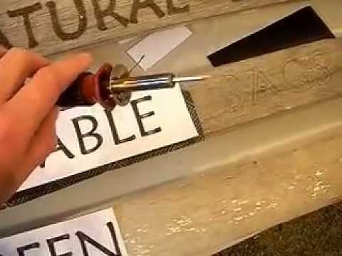Wood Burning 101, Pyrography Letters, Signs For Fun on Recycled Wood