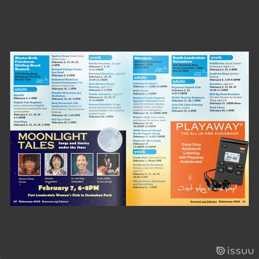 Find fun, free events & resources in the February Library Magazine. https://bit.ly/BCLfeb2025 | Broward County Library