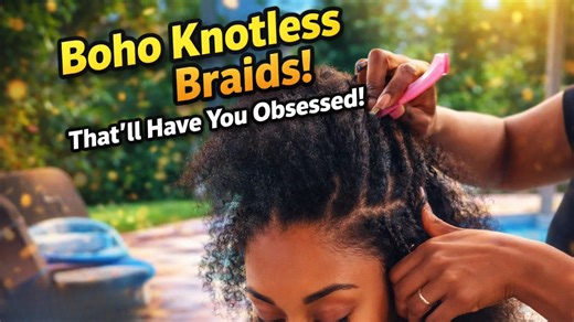 How to create boho knotless braids everyone is obsessed with
