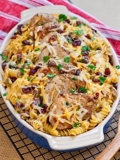 Cheesy Pork Casserole Recipe (video)