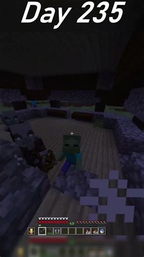 300 Days In Hardcore Minecraft (Day 235) #shorts #minecraft