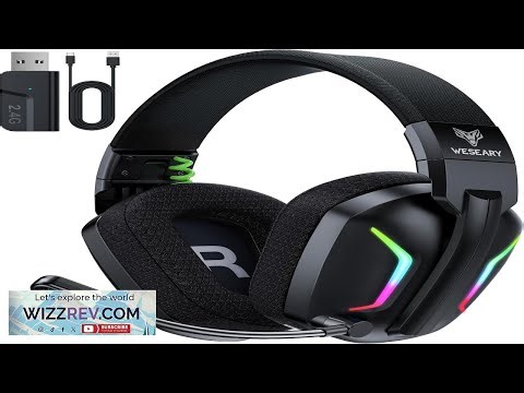 Wireless Gaming Headsets for PC PS5 PS4 Switch Mac 2.4GHz Wireless Gaming