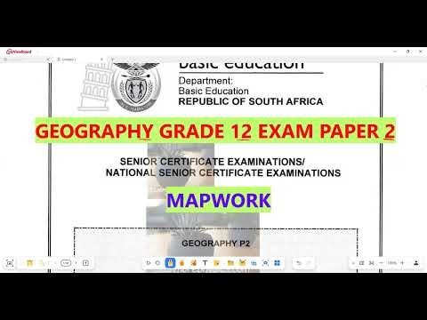 Geography Grade 12 May - June Paper 2 Exam 2025 Mapwork