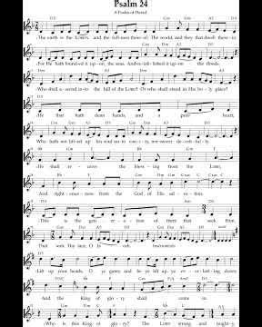 Psalm 24 Erb prose - King James Version - Treasury 76