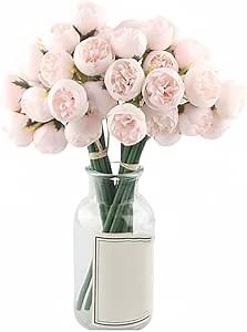 18 Pcs Ranunculus Artificial Flowers - 11.8" and 54 Heads Faux Silk Ranunculus Bouquet Decorations for Home DIY Wedding Decor (Pink)