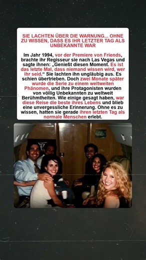 Friends Cast Letzter Tag Unbekannt...