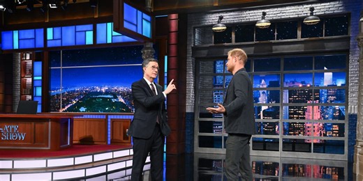 Prince Harry Makes a Dig at Trump During His Surprise Appearance on Late Show with Stephen Colbert