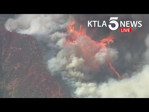 Crews battle South Fire burning in Fontana area of San Bernardino County