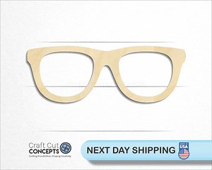 Eye Glasses - Laser Cut Unfinished Wood Cutout Craft Shapes - Etsy