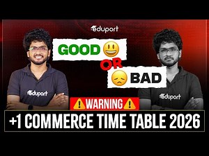 PLUS ONE COMMERCE TIMETABLE 2026 || Kerala || State || March exams