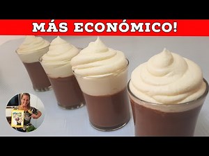 POSTRE DE CHOCOLATE CASERO 🍫 Tipo Serenito, Shimmy, Danette, La Copita Cindor...TRE MEN DOOOOOO