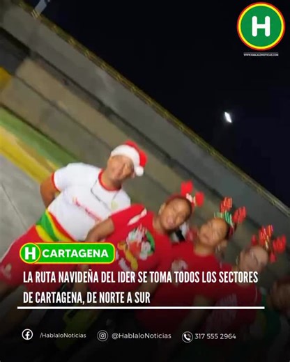 ✨ Ruta Navideña es un espacio donde vivimos juntos la magia de la Navidad en diferentes puntos de Cartagena a través del IDER. Desde el Patio de Banderas con el programa Noches Saludables del Coliseo de Combate, compartimos alegría, bienestar y unión, manteniendo una buena condición física. 🎁 También realizamos la recolecta de regalos de la Ruta Navideña del IDER, un gesto nacido del corazón para regalar sonrisas, llenar de felicidad a los niños y encender en ellos la alegría de esta época tan 