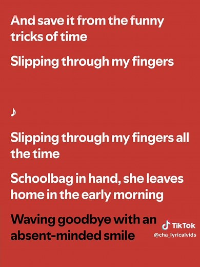 Slipping Through My Fingers - ABBA Full Lyrics
