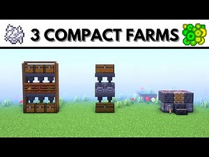 3 BEST Compact Farms IN UNDER 4 MINUTES! - 1.21 - Minecraft