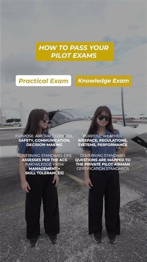How to pass your pilot exams 📃 #shorts