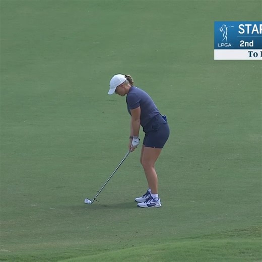 Maja Stark hits it to ONE INCH from the cup. 🎯😳 📺 Peacock | KPMG Women's PGA Championship | Golf Channel