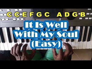 How To Play It Is Well With My Soul On Piano - Very Easy Tutorial