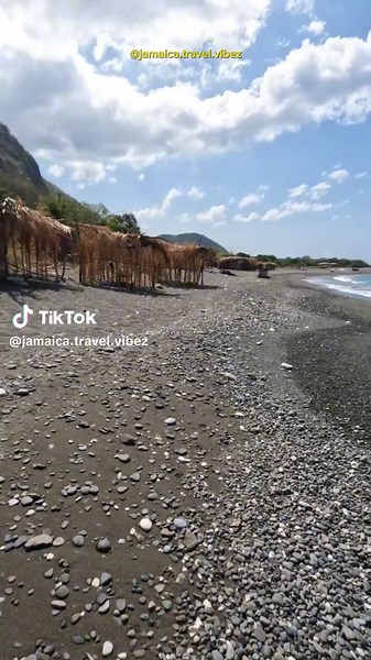 📍Bob Marley Beach - Bull Bay, St.Andrew Bob Marley Beach is one of the nicer black sand beaches in Kingston/St.Andrew. Some would say Bob Marley Beach is located in St.Thomas. That is due to the fact that inorder to reach it you have to drive a little distance away from Bull Bay which leads closer to St.Thomas. A point to note, the beach is a public beach so it is free to enter. However, you have to pay to use the cabanas. #jamaicabeach #jamaica