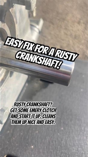 The ultimate hack for rusty crankshafts! # mechanic #countrymusic