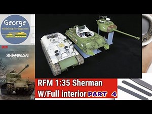 Rye Field Model Sherman M4A3 1:35 W/full interior part 4