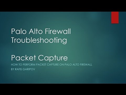 14. Palo Alto Firewall - Packet Capture
