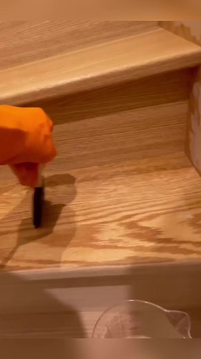 Red Oak ➡️ White Oak - Full Tutorial LINK IN BIO …RHI… #woodbleach #woodworking #diy #diyhomedecor #renovation #remodel #tipsandtricks #fyp #homedecor