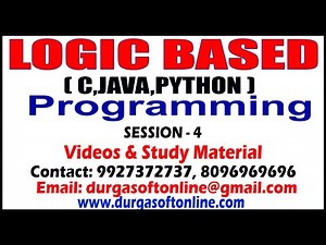Logic Based Programming Videos and Materials | Session - 4 | Prakash Sir