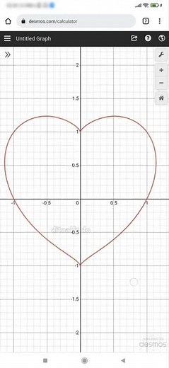 formula of heart - graph functions #desmos #art #math