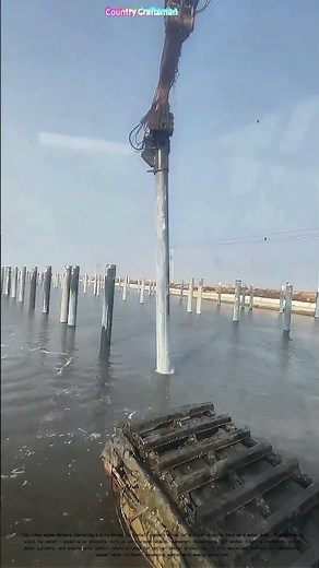 Driving Foundations: How Pile Drivers Build Solar Farms on Water