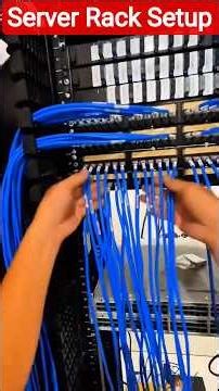 Professional Network Cable Management | Server Rack Cleaning Transformation #networking #server