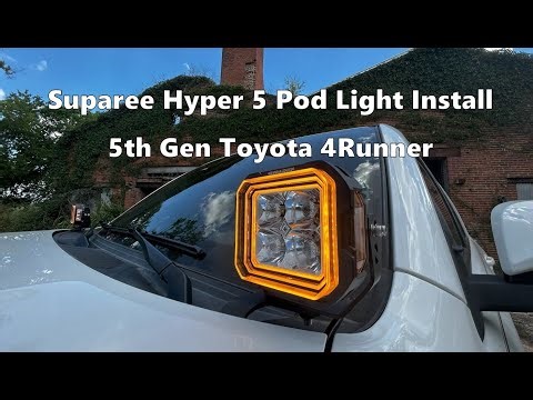 5th Gen Toyota 4Runner Off Road Light Installation | EASY DIY 4Runner Mod | Cool ON ROAD DRL Halos