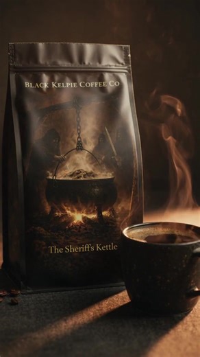 The Sheriff’s Kettle Coffee – Strong Brew Blend - £13.99. Dark roast notes with toasted nuts and a soft smoke at the finish. Strong in flavour but easy to drink. Made for slow mornings and sharp alarms alike. - Ready to shop? Check out the link in our bio! #SheriffsKettleCoffee #StrongBrewBlend #DarkRoastNotes #ToastedNuts #SoftSmokeFinish