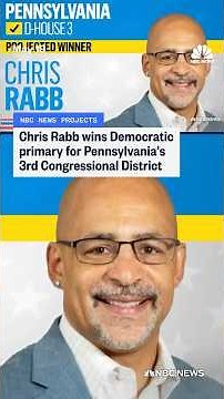Chris Rabb wins Democratic primary for Pennsylvania's 3rd Congressional District
