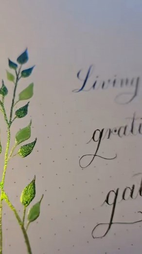 Paint used is Medusa and Matcha. calligraphy by calligraphy_psychology on IG #watercolour #caligraphy | Shimmer Drops Paint