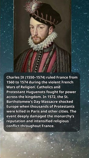 Charles IX – The King Associated with the St Bartholomew’s Day Massacre #history #kings #shorts