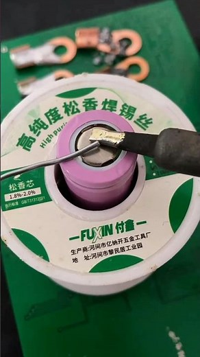 how to soldering 18650 battery? #batterysoldering #howtosoldering #diy