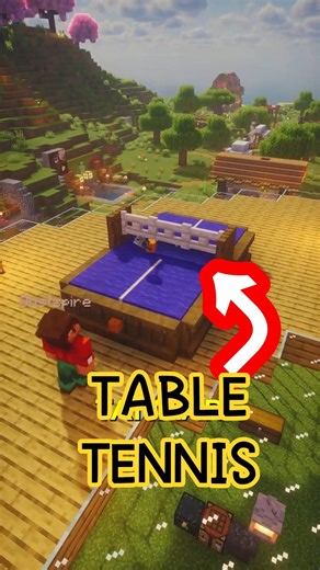 Minecraft Mai TABLE TENNIS | #minecrafthindi #minecraftbuilding