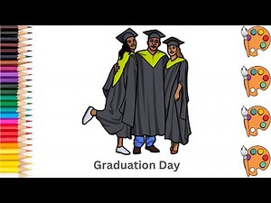 Graduation Day - Sketch Art and Paint | Step by step tutorial | Pencil to Palette