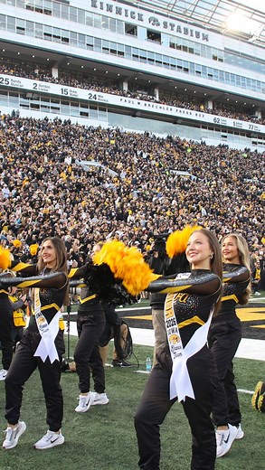 Brought back an @udadance classic! Last game, best game in Kinnick and we partied like ROCKSTARS 🤘 | Iowa Dance Team