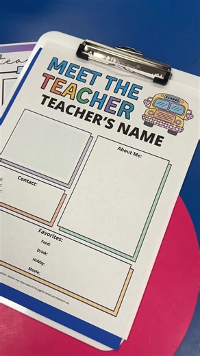 Easy Meet the Teacher Templates for Back-to-School Prep