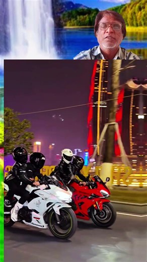 Stylish Red & White Bike Rider 🔴⚪ | Amazing Ride #Shorts