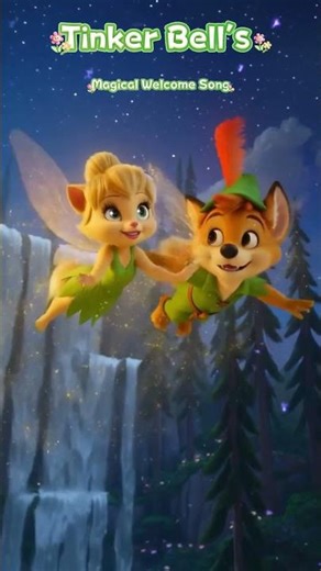 Tinker Bell Welcomes Peter to Neverland! Magical Song #disneystyle #dogcatstory #corgi #ragdolls