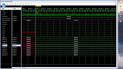 minisys-1单周期CPU顶层封装仿真讲解