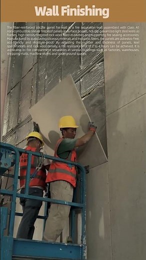 fiber reinforced silicate panel fire wall