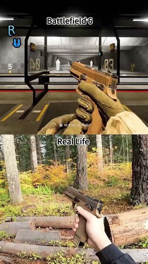 Battlefield 6 Weapons vs Real Life #gaming #comparison #battlefield6 #bf6 #battlefield #weapon