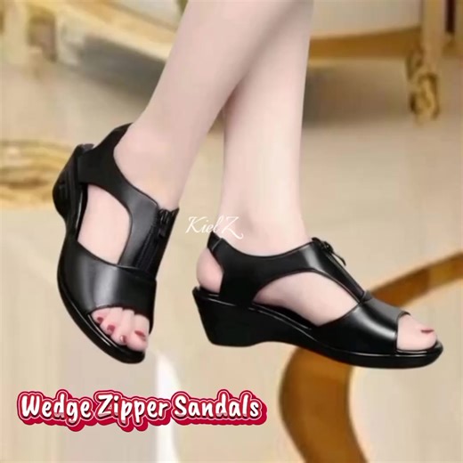 Wedge Zipper Sandals: Stylish Footwear for Summer